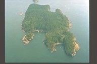 Picture of Matia Island,
                Aerial Photo, Matia Island Washington.
